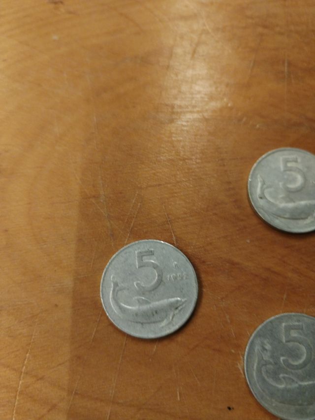 5 lire monete anni 50
