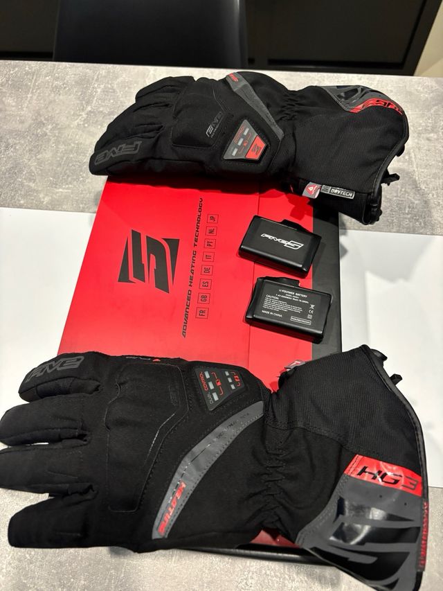 Guantes calefactables moto