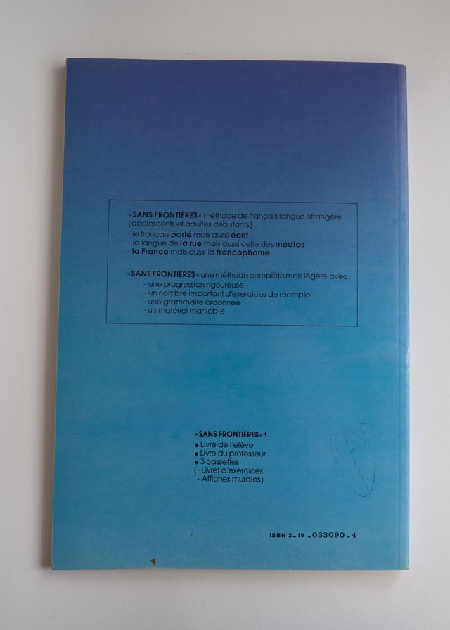 Sans Frontieres, Méthode de français, vol. 1 y 2