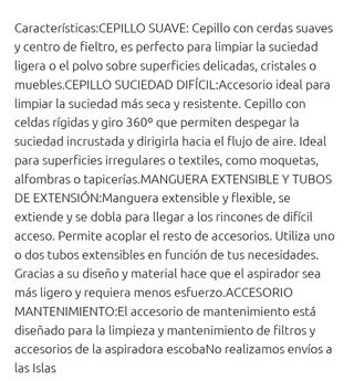 Kit SAMBA accesorios aspirador