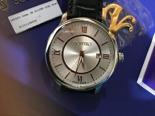 Orologi polso uomo Sospiro fondo argento oro rosa