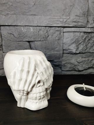 Coppia Design Skull Vaso Portacandela