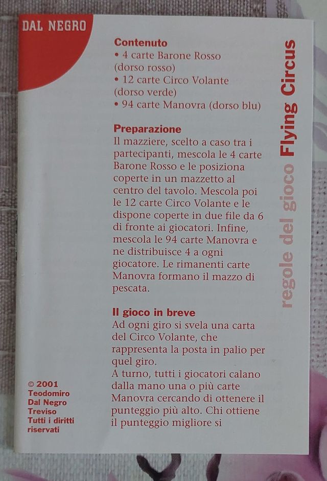 Flying Circus Dal Negro - Gioco da Tavolo da Colle
