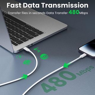 Cable Carga rápida PD Tipo C a Tipo C,  1 Metro