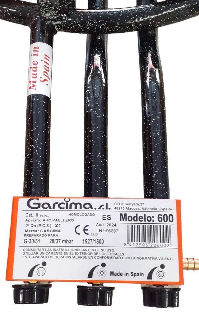 Paellero 60cm y regulador