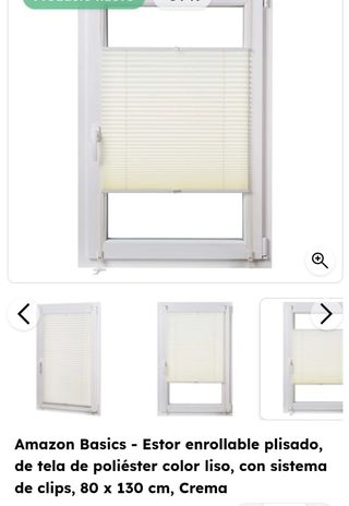 Estor plisado 80×130cm.