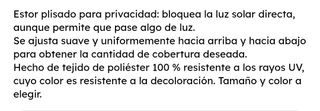 Estor plisado 80×130cm.