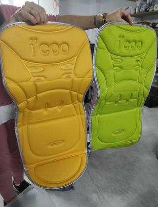 Silleta de mano ICOO bebé con complementos.