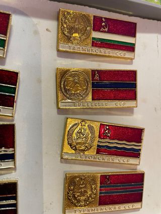 Union Sovietica antiguos Escudos de Armas Banderas