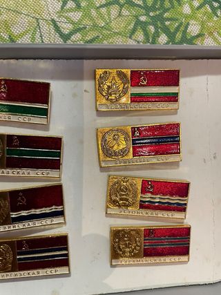 Union Sovietica antiguos Escudos de Armas Banderas