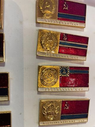 Union Sovietica antiguos Escudos de Armas Banderas