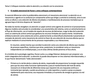 Apuntes Psicología - Atención Percepción y Memoria