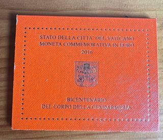 2 monete vaticane anno 2016