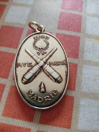 Medalla Santa Bárbara artilleros 1893