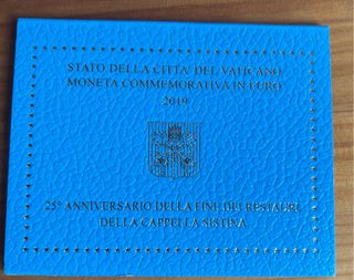 2 monete vaticane anno 2019
