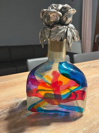 Bottiglia in vetro di Murano