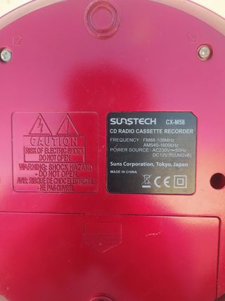 Radio CD Cassette SUNSTECH