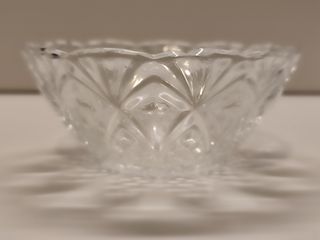 Juego de seis cuencos de cristal Vintage