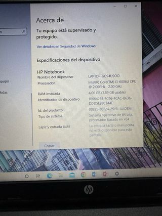 HP notebook LAPTOPGG94U900