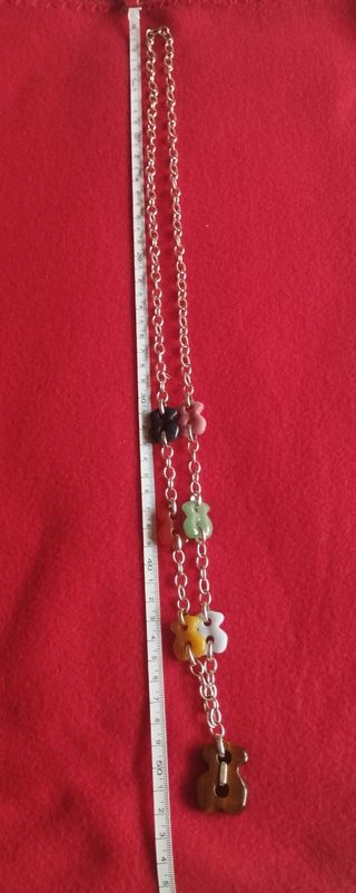 Collar plata y gemas