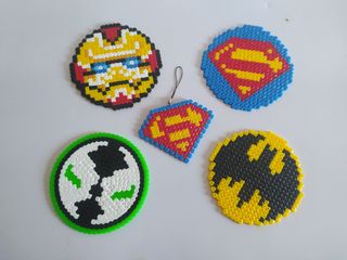 Pack posavasos Superhéroes Hama Beads