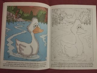 Cuento Patito Feo para colorear