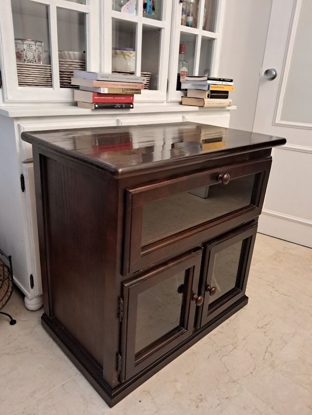 Mueble TV madera pino