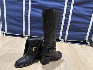Bota negra hebilla talla 41