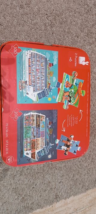 Maletín dos puzzles de janod