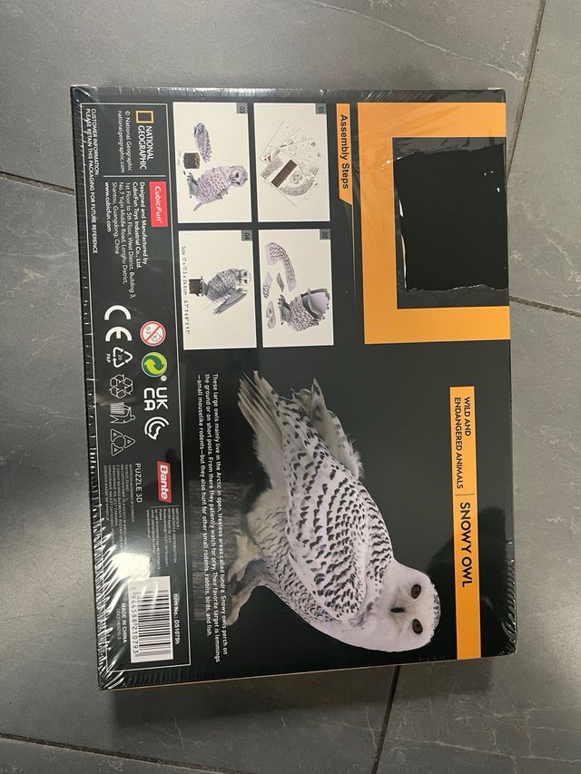 Puzzle 3D National Geographic 62 puezas buho