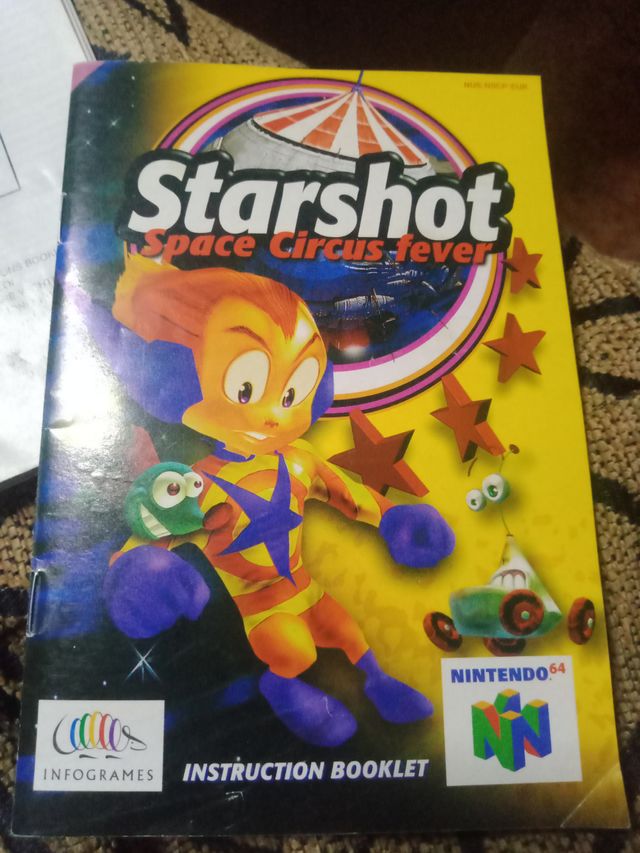 Manual starshot space Circus fever Nintendo 64