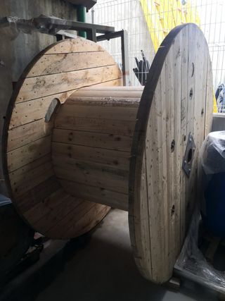 MESAS BOBINAS CARRETE MADERA CABLE CHILLPALET