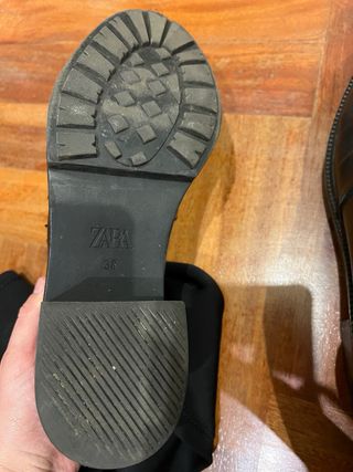 Botas altas negras zara 38