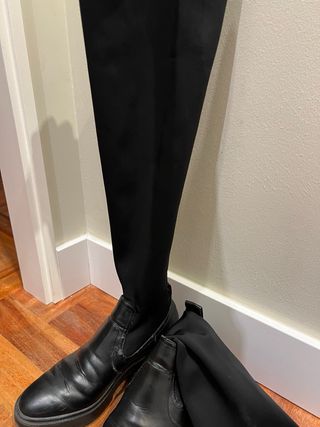 Botas altas negras zara 38
