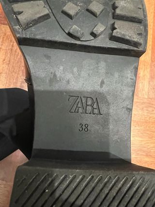 Botas altas negras zara 38