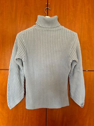 Jersey cuello alto azul