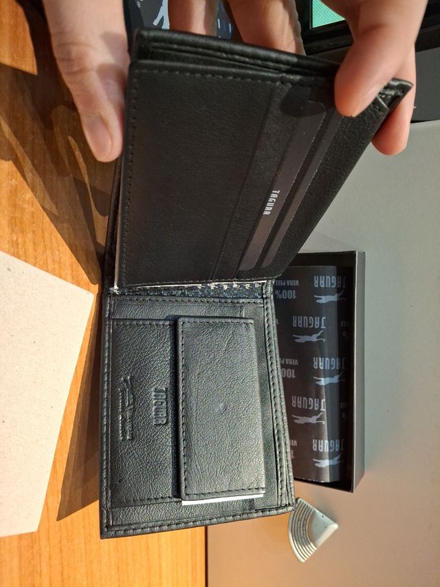 Portafoglio in pelle Jaguar