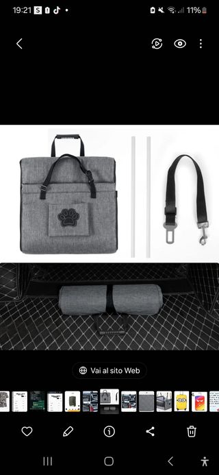 Trasportino auto per animali