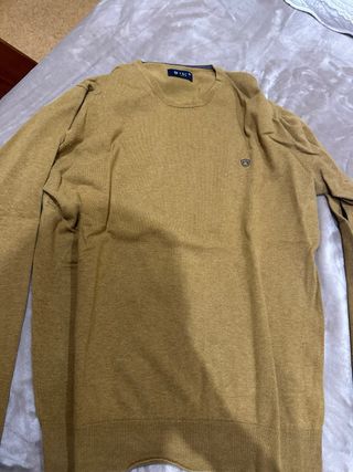 Jersey FORECAST color mostaza TALLA M. Como nuevo