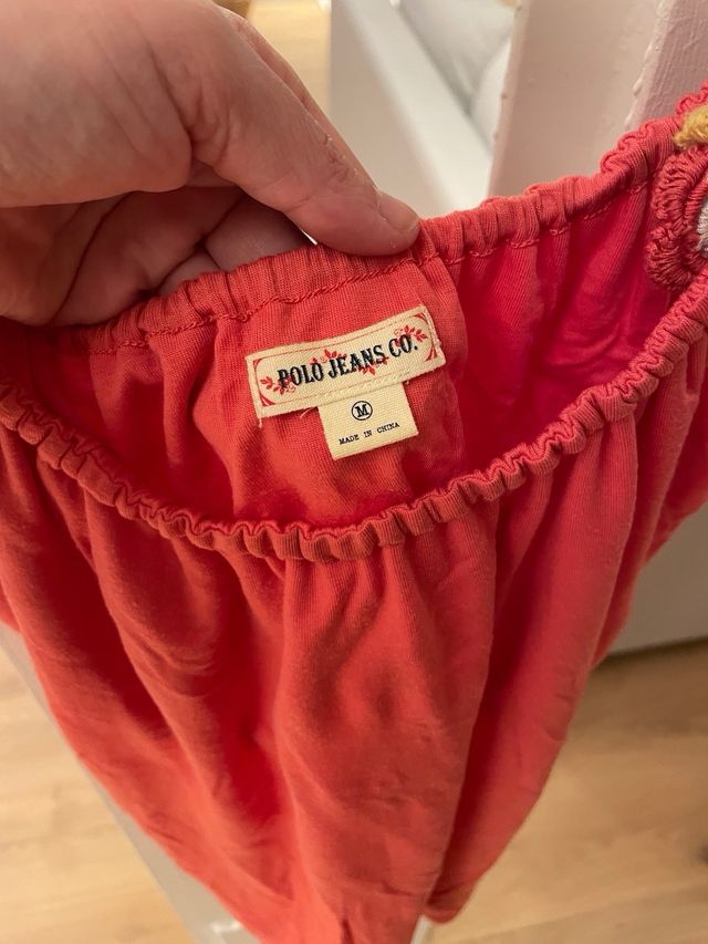 Top Polo Ralph Lauren en color coral