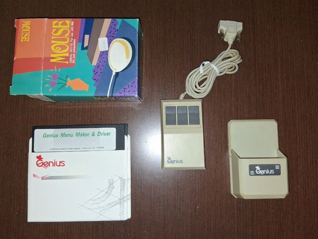 RATON GENIUS RETRO SERIAL 3 BOTONES