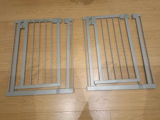 Dos vallas barrera seguridad extensión