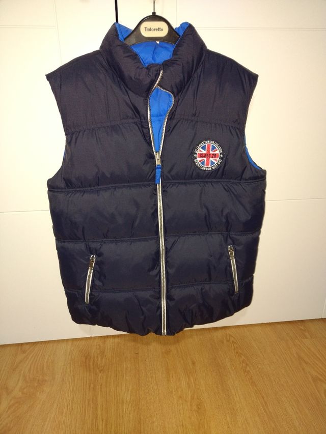 Chaqueta reversible sin mangas