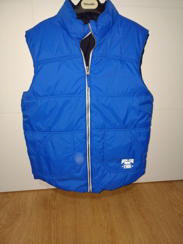 Chaqueta reversible sin mangas