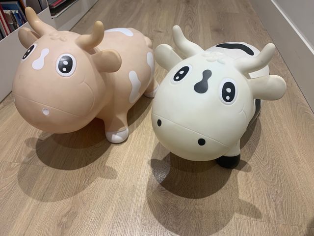 Vaca saltarina hinchable para bebés
