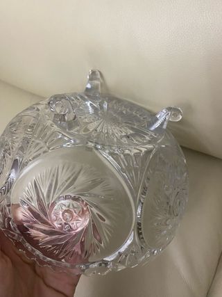 Centro de mesa de cristal