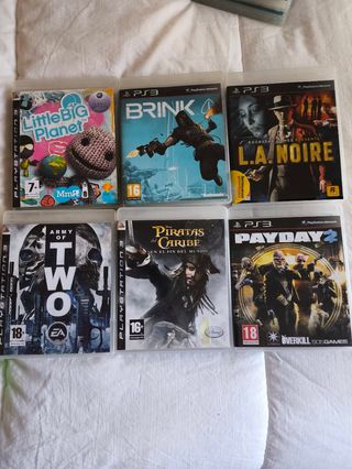 LOTE DE 6 JUEGOS PLAYSTATION 3