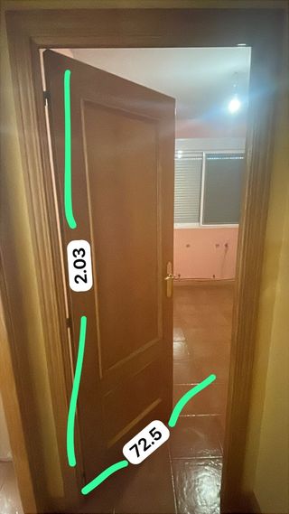 Puerta roble