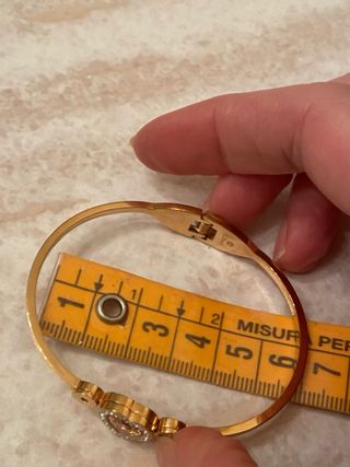 Bracciale in acciaio dorato S-Steel