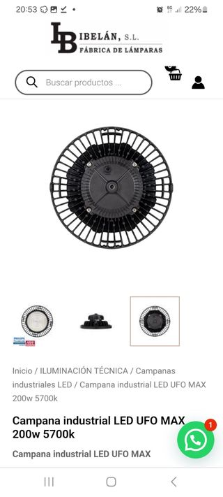 Campana led ufo premiun Para naves